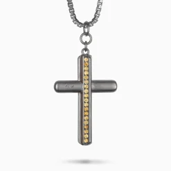 ACIES CROSS GEMSTONE PENDANT