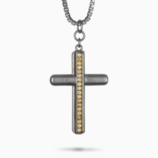 ACIES CROSS GEMSTONE PENDANT