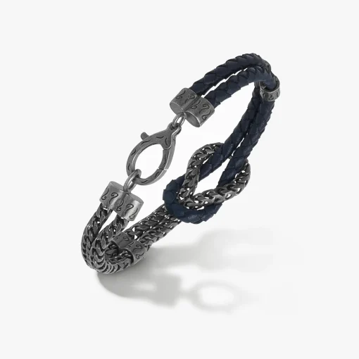 LASH Marine Knot & Mix Leather Bracelet