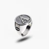 MONETA Silver Initial A Ring