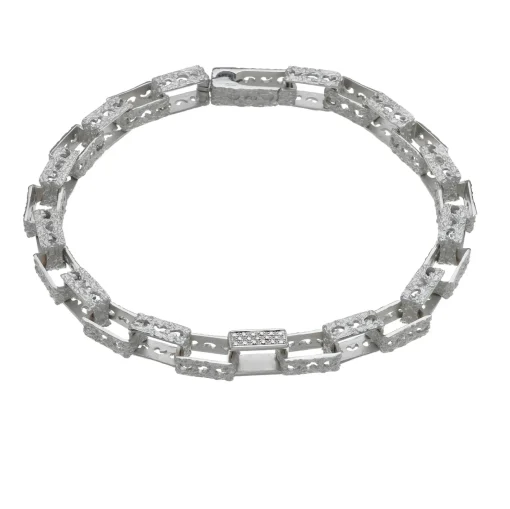 Warrior Sharp Bracelet with 18kt White Gold