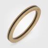 CONTINUUM 18K Yellow Gold & Black Enamel Ring