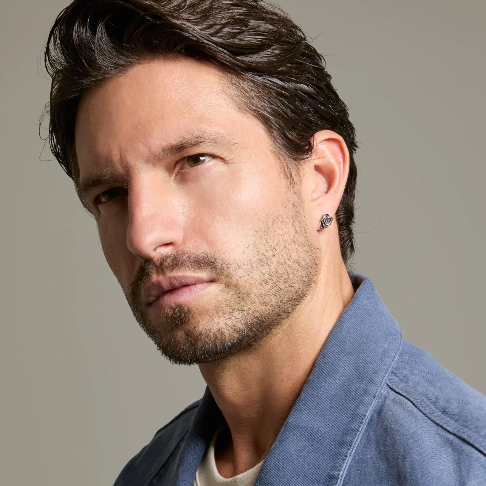 DIAMONDS'N'ROSES Single Rose Stud