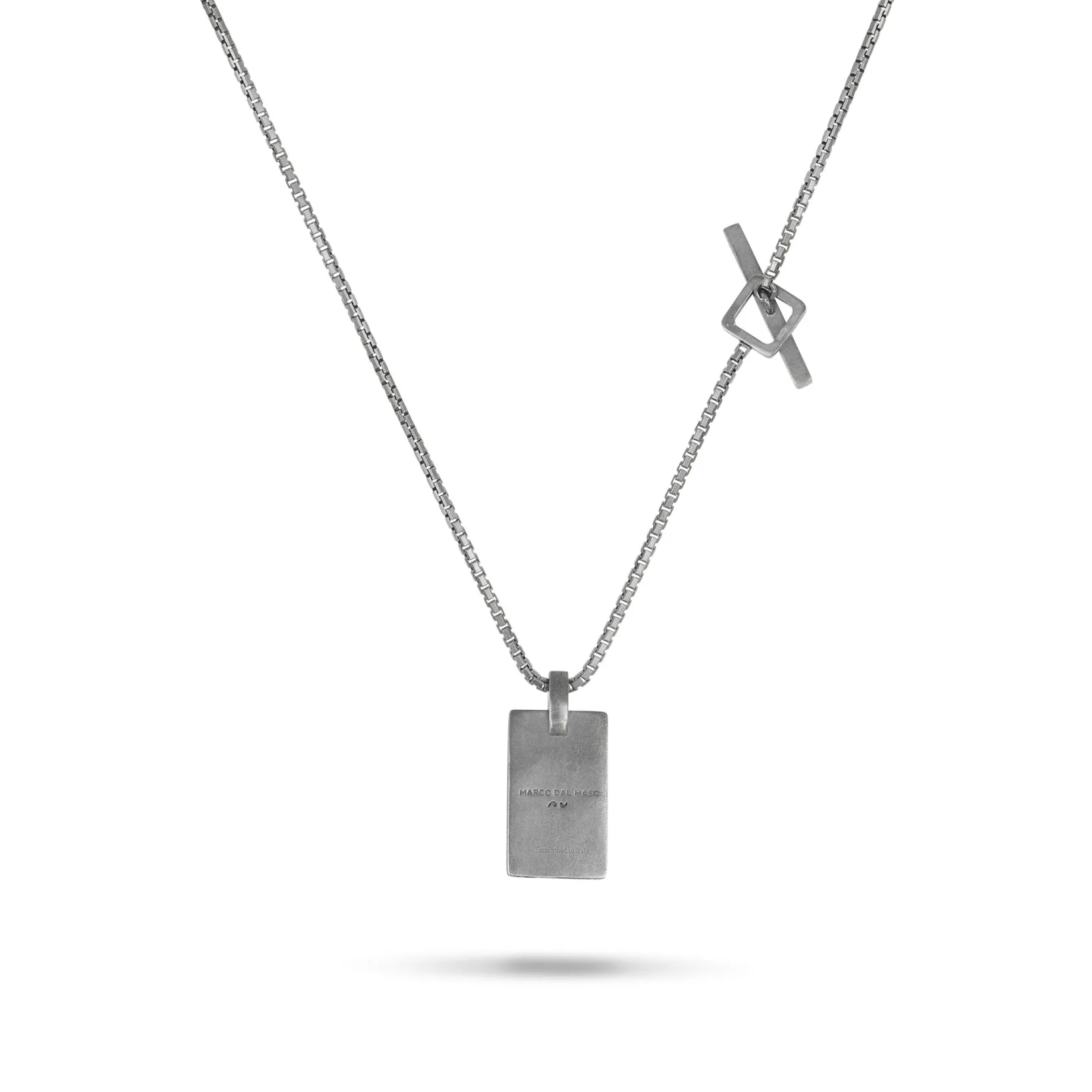 ELAN Oxidized Silver Tag with Yellow Enamel