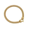 FLAMING TONGUE Cuban Link Bracelet with 18kt Yellow Gold Vermeil