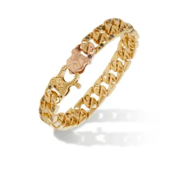 FLAMING TONGUE 18K Yellow Gold Bold Bracelet