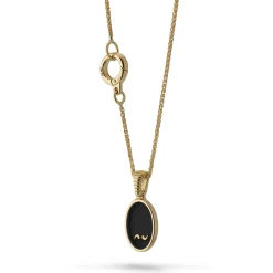 FRAME Black Enameled 18k Pendant
