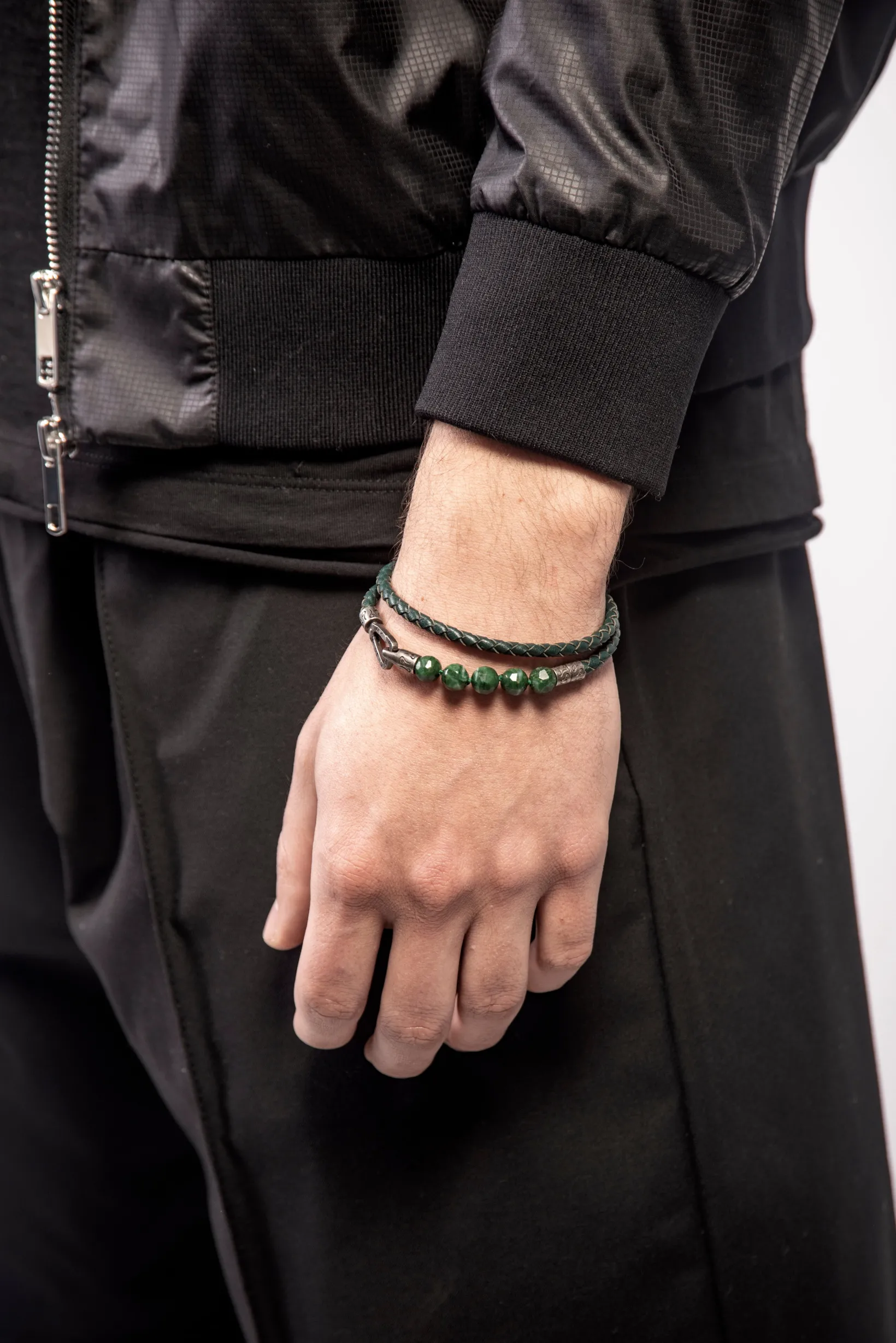 LASH 8 mm Beaded Double Bracelet