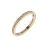Manawa Eternity Ring with White Diamonds with 18kt Yellow Gold