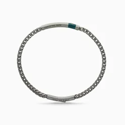 Ulysses Chevron Chain and Enamel Bracelet
