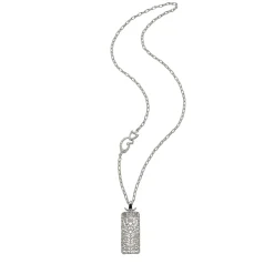 Warrior Mask Pendant with White Diamonds